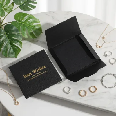 Microfiber Jewelry Polishing Cleaning Cloth Custom Gold Polishing Cloth Jewellery Polishing Cloths Packets with Paper Shell