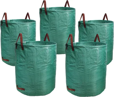 Lawn Garden Bags Reusable Garden Waste Bags with 2 Handles for Outdoor