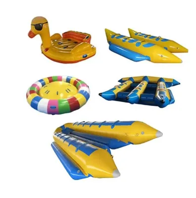 Airtight 6 Persons Inflatable Flying Manta Ray Fish Towable Flyfish Banana Boat Water Sport Game Inflatable Fly Fish Tube
