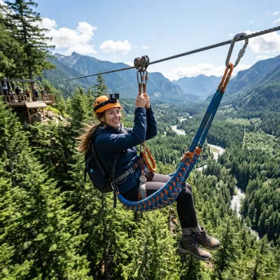 Professional Zipline Equipment: Durable Outdoor Flying Seat with Secure Safety Straps for Forest Adventure & Amusement Parks
