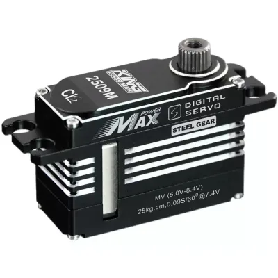 Kingmax CLS2509M Digital Servo 40g Helical Gear High-voltage Helicopter Robot Arm Car 25kg Max Power Coreless Medium-sized Servo