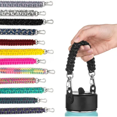 Hot Sale Outdoor Sports Camping Outdoor Paracord Handle for Water Bottle with Shoulder Strap