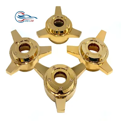 Z Enith Locking Style 3 Bar Gold and Chrome Cut Knock-Offs Spinners
