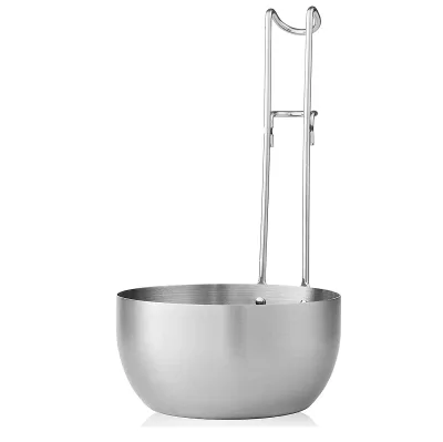 2pcs Sauce Pan with Silicone Basting Brush Seasoning Basting Pan Set