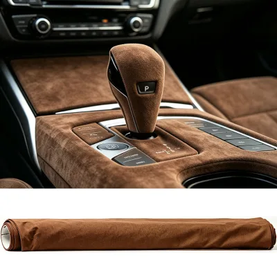High Texture Suede Vinyl Wrap for Car Interior Decoration Premium Suede Film for Center Console