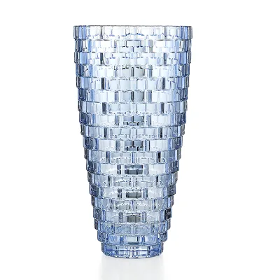 9272VSb Crystal Vase Palazzo / Crystal Glass Vase Palazzo French Style Crystal Classic color blue vase