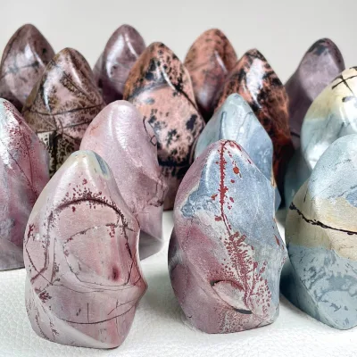 Hot Sale Crystal Crafts Healing Quartz Picture Stone  Flame for Home Decoration