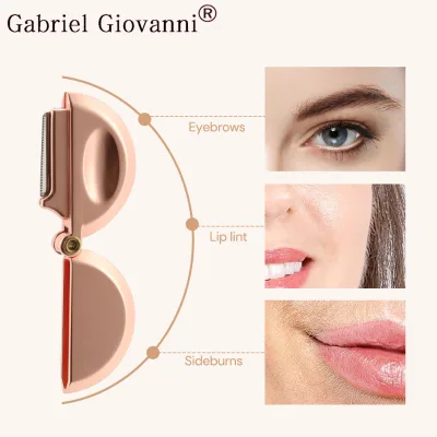Portable Beauty Tool for Dead Skin Removal and Hair Removal, Facial Eyebrow Trimmer