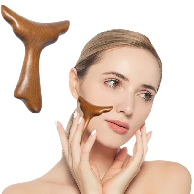 New Arrival Facial Slimming Massage Tool Gua Sha Facial Lifting Tool Wooden Guasha Facial Massager