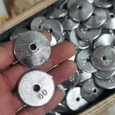Alpha Fishing Lead Pendant Round Purity Electrolytic Lead Weights Reusable Removable Sinker