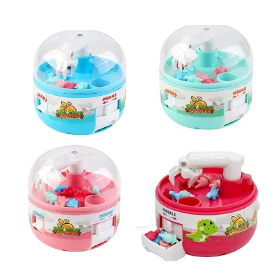 Promotional Mini Plastic Claw Machine Worlds Smallest Dinosaur Catcher for Kids for Girls