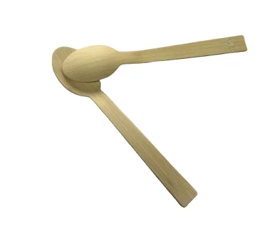Eco-Friendly Bamboo Cutlery for Camping and Coffee Customizable with Logo
