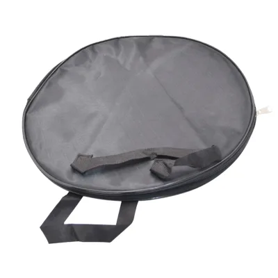 Portable Handheld Black Oxford 12 Inch Mute Drum Bag With Carry Handle Percussion Practice Pad Storage Carry Bag