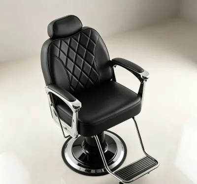 Modern Style Durable Barber Salon Chair 360 Swivel Height Adjustable Function Minimalist Barbershop Chair for Hair Salon