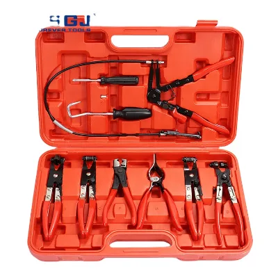 9pcs Hose Clamp Plier Set Automotive Tools for Coolant Radiator Heater & Water Hose Repair