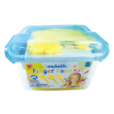 Non Toxic Washable 6 Bright Colors finger paint  for Kids DIY Crafts Painting School kids painting set
