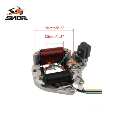SNOR Magneto Generator Stator Coil DY100 for Motorcycle Off-road Aluminum Alloy and Copper Wire Generator Ignition Coil