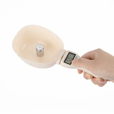 Changxie Pet Food Spoon Scale Dog Feeding Food Weighing Scale 800g Handheld Weighing Scoop for Small Animals