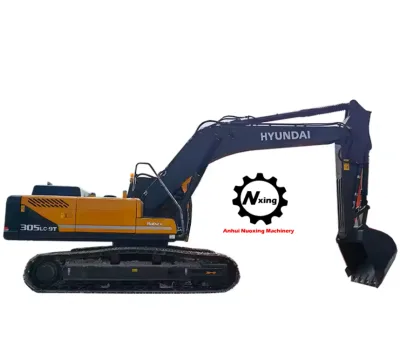 The Original Equipment Used Is Hyundai 305LC-9T Second-hand Heavy-duty Excavator a Used EPA Hyundai Track Type Large 30t Digger