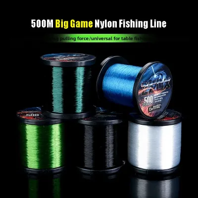 500M Durable Nylon Floating Monofilament Fishing Line for Ocean Boat and Big Game Fishing 3#-24#