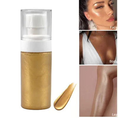 Eco Friendly NonToxic All Skin Tone Radiant Sparkle Daily Party Highlighter Makeup Body Shimmer Glitter Spray