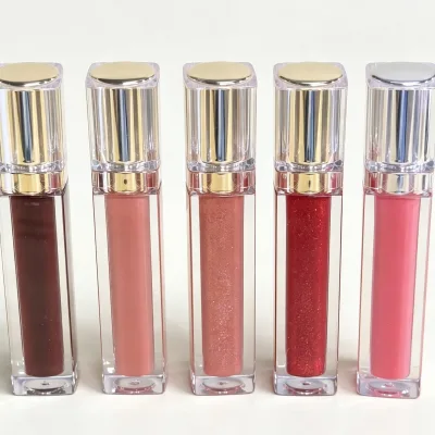 Matte Liquid Lipstick in Acrylic Tube Long Wear Non Stick Cup Creamy Texture Lip Gloss Custom Logo Private Label Cosmetic