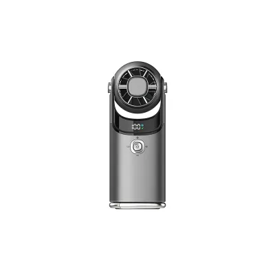 MF168 Outdoor Use Handheld Fan Ice Feel 3600mAh 100 Wind Speeds LED Digital Screen Multi-Angle Neck Hang Mini Portable Fan