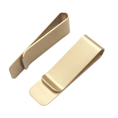 Fashion Metal Money Clip Brass Clip for Cash and Credit Cards Brass Banknote Clip Credit Card Holder