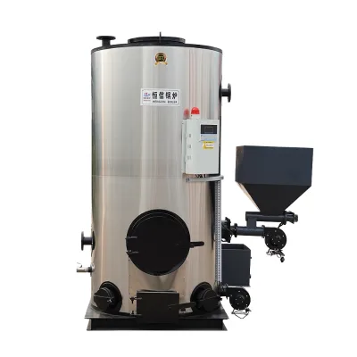 Low Fuel Consumption Small Vertical Steam Boiler 100-1000kg for Chemistry Milk Hot Water Vertical Coal Biomass Wood Fired Low