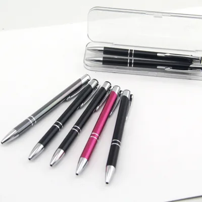 New Promotion Cheap Ball Point Metal Pens With Personalized Custom Laser Engraved Print Ball Pen