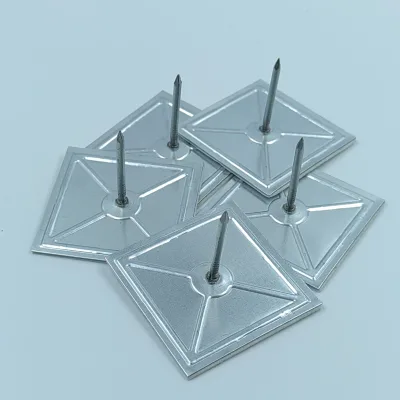 HVAC Steel Smooth Surface Insulation Pins for Walls and Ceilings Self-Sticking Duct Insulation Hangers