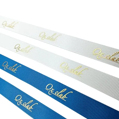 Graduation Lei 5/8 Inch Gold Navy Blue Double Faced Satin Ribbon for School Ceremony Gift