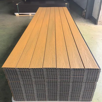 WPC Exterior Flooring Waterproof Anti-Slip Eco-Friendly Fireproof Interlocking Installation European Design for Outdoor Use