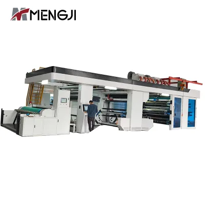 8-Color CI Drum Flexible Printing Machine With Hot Air Drying for Tea Leaf Coffee Filter Packing Non-Woven Bag