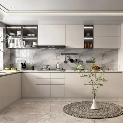 Custom Modern Design High Quality Kitchen Cabinets for Apartment Project