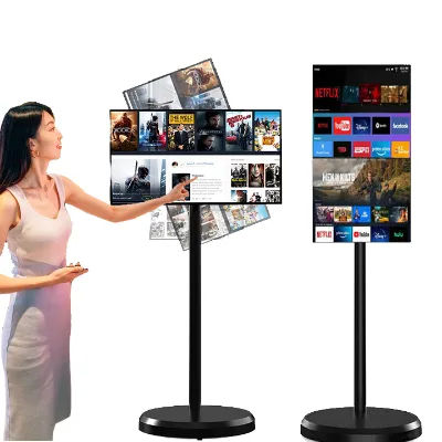 21.5 Inch Portable Android Smart Display Rotatable Tablet for Study Kitchen Living Room or Bank Android Mobile TV