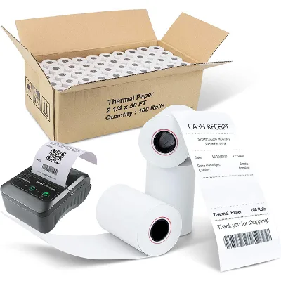 China Manufacturer OEM Plastic Core Thermal Paper Roll Colour for Pos 57x30
