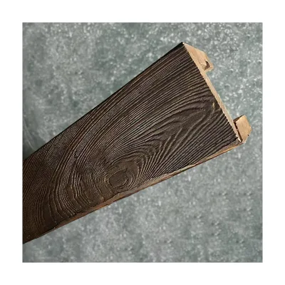 Eco-friendly PU Faux Wood Timber Beam in Polyurethane Easy-to-Stand Support for Ceiling Decor for Exteriors Villas Hotels