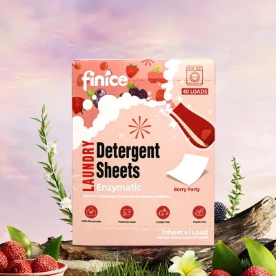 Private Label Disposable Solid Super Concentrated Low Foam Travel Size Laundry Soap Strips Color Protect Sheets
