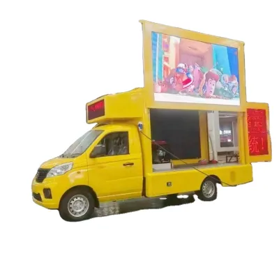 Advertising Vehicle Small  Gasoline Mobile LED Color Screen TV Mini Election Propaganda Car Culture