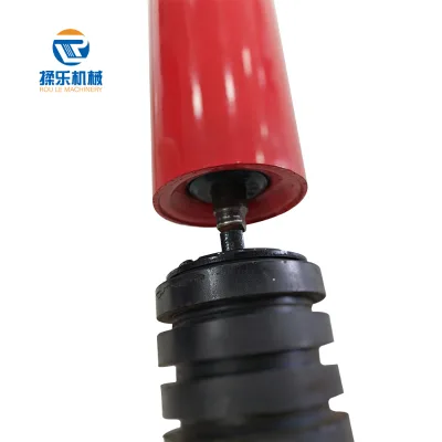 OEM Manufacture Rubber Coated Conveyor Roller for Belt Conveyor System Mining Site High Friction Lagging Conveyor Roller