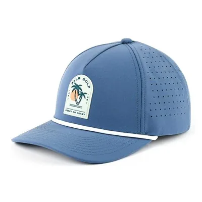 Performance Waterproof Baseball Cap Golf Coast to Coast Snapback Hat, Breathable, Quick Drying, Sun and Rain Protection