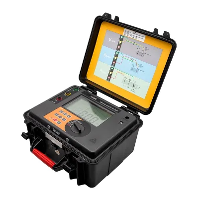 GOYOJO 4105C Digital Earth Resistance Meters 0.01ohm - 2000ohm AC 600V 20mA Low Resistance Measurement with RS232 USB Interface