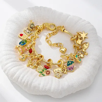 Comiya Jewelry DIY Charm Bracelets Y2K Style Fun Pendant Women's Gift Bracelet Bangle Summer Sports Animal Fashion Jewelry