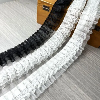 Curtain Lace Trim Pleated Clothing and Hat Decoration Mesh Pet Skirt Accessory Packaging Materials Clothing Accessories