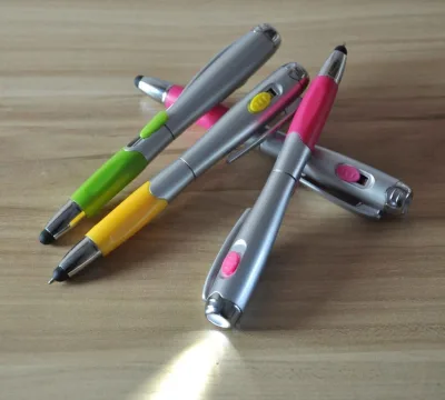 High Quality Patent Light for Pen for Computer Customized Brand Logo Multi-Functional Sports Design Plastic Body Pen