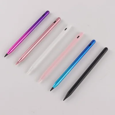 Manufacturer Aluminum material Active Stylus for iPad with Touch Switch High Precision and Palm Rejection Rechargeable Touch pen