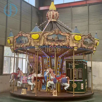 Traditional European Style Classical Amusement Park Vintage Merry Go Round for Sale