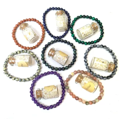 Global Supplier Hand-knitted Spiritual Healing Relieve Amethyst Multi Material Crystal Bracelet Citrine Chip Stone Set for Gift
