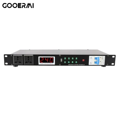 PS-088 Professional Audio Video & Lighting Sequencer Hot Selling 10 Way Power with 0.56 Screen